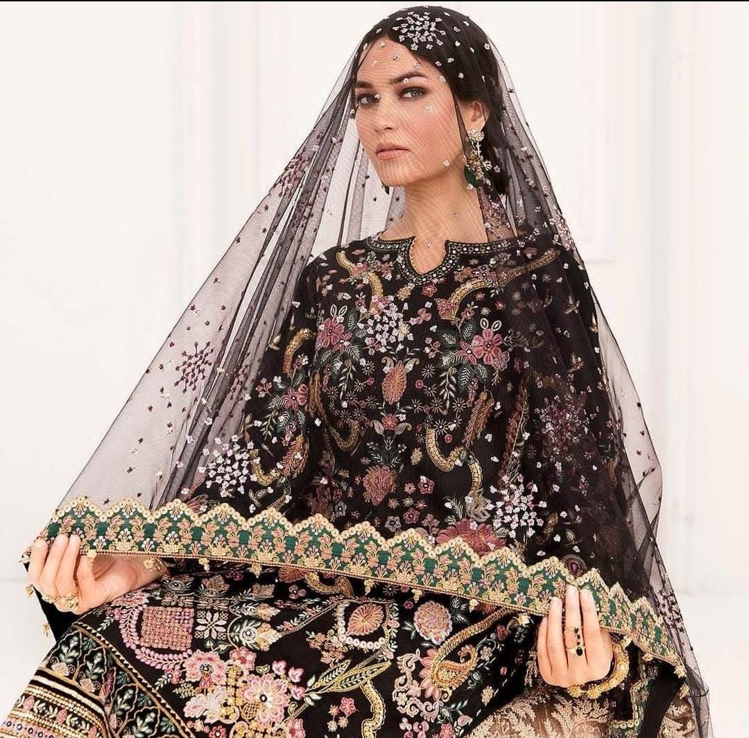 Baroque Heavy Embroidered Addawork Formal Bridal Collection