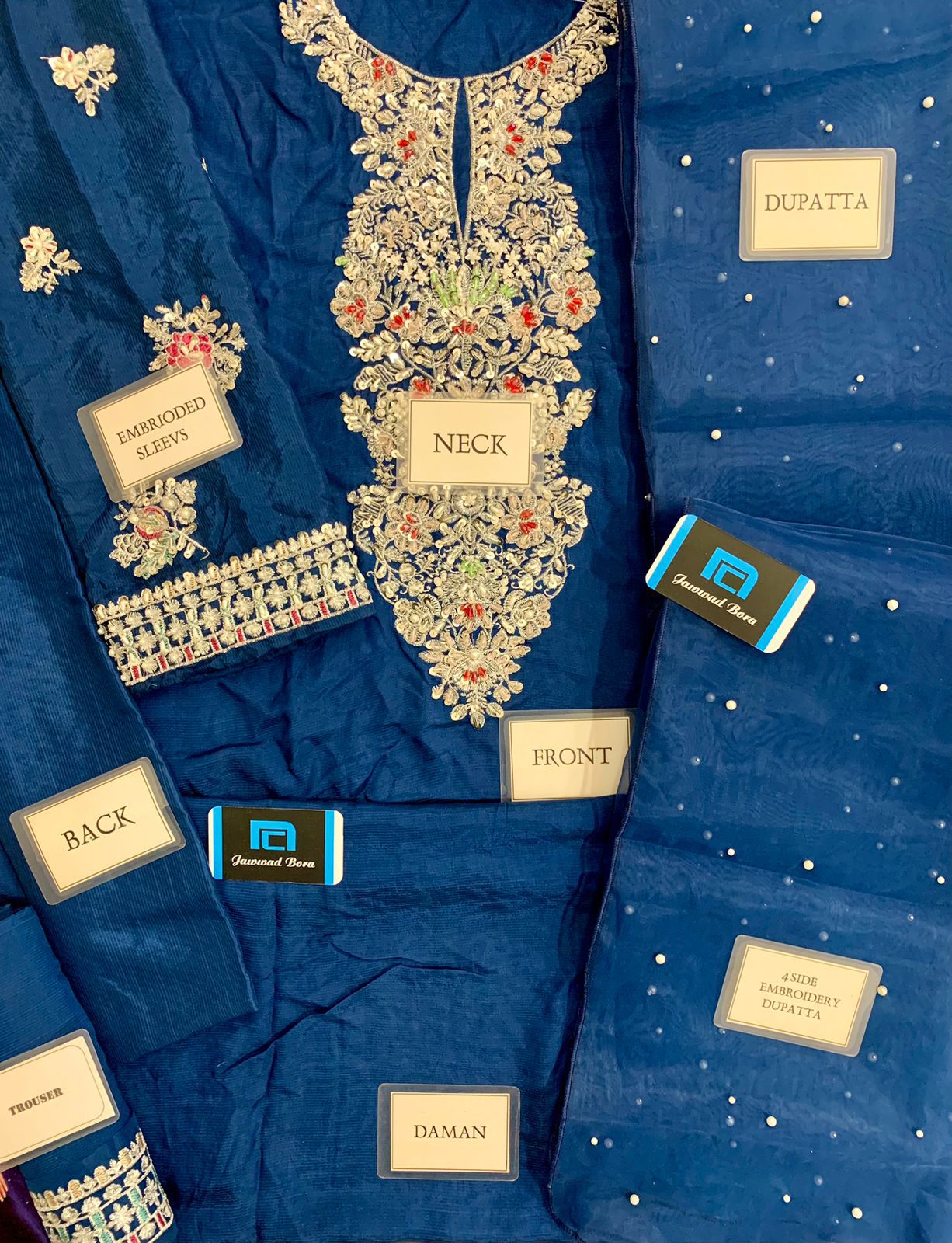 HUSSAIN REHAR FORMAL RAW SILK DRESS