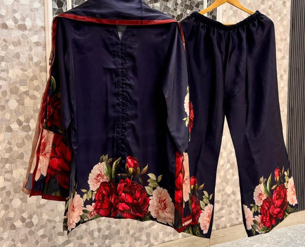 Silk Digital Printed Co-ords Set