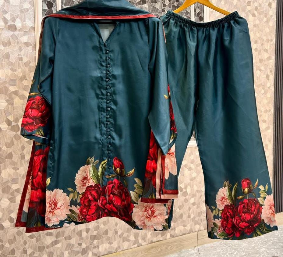 Silk Digital Printed Co-ords Set