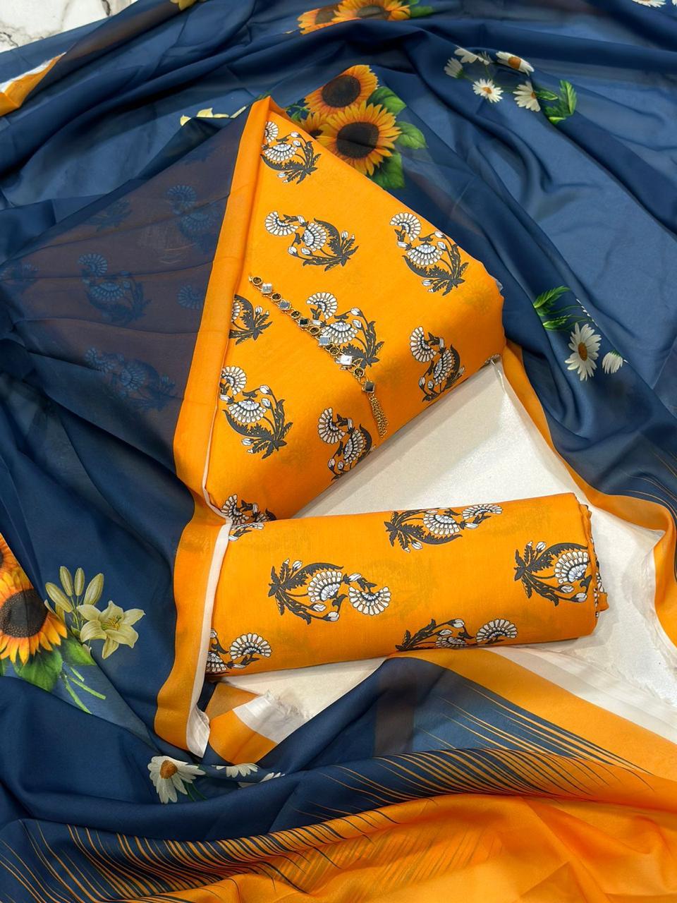 Floral Digital printed