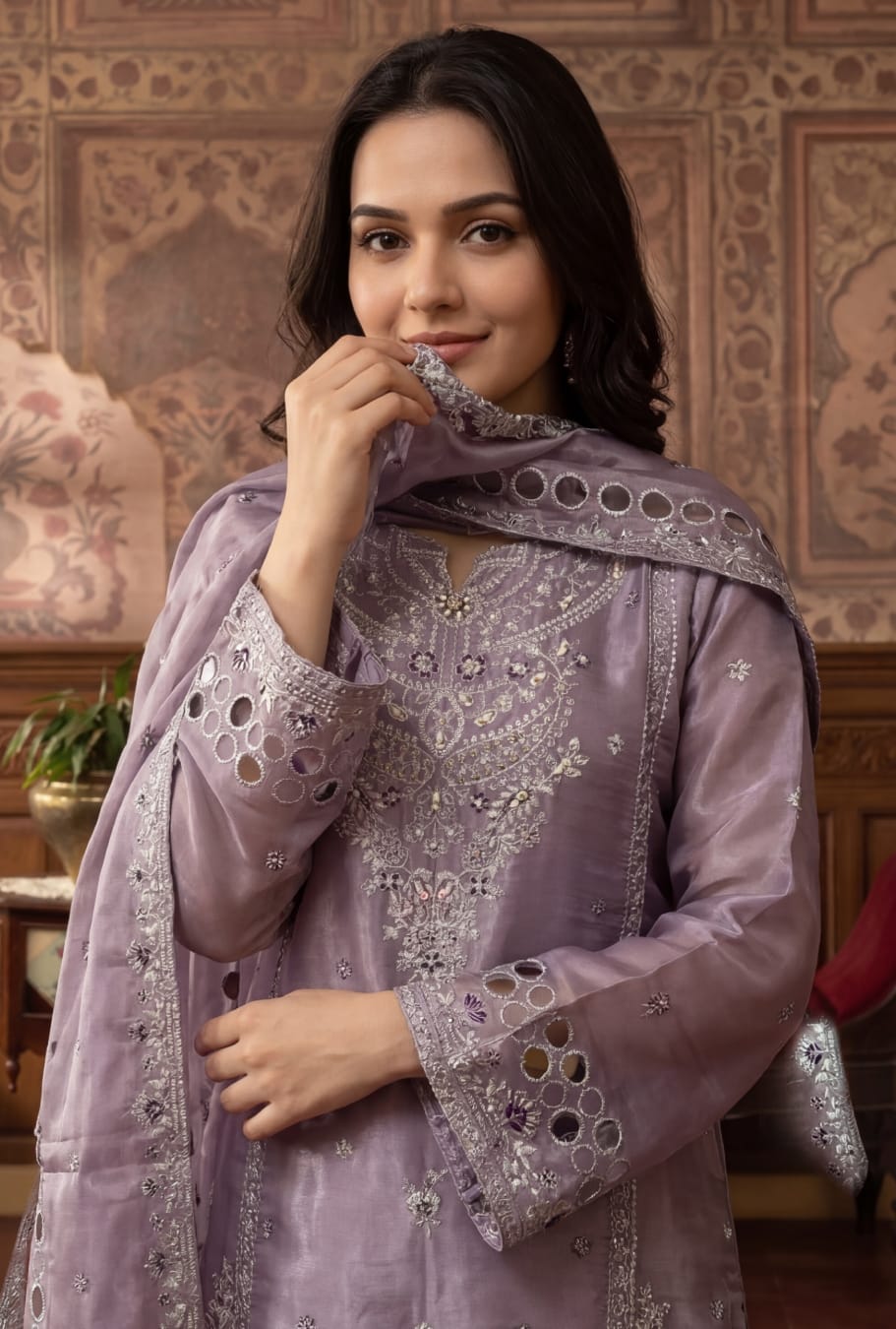 TENA Stitched Fancy Embroidered Sheesha Silk Collection