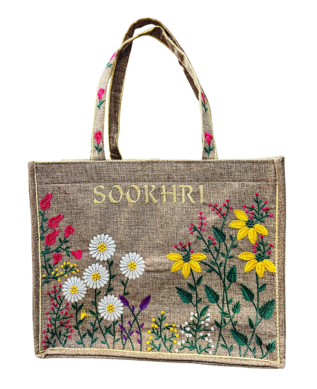 Sookhri brand with full Embroidery tod bag
