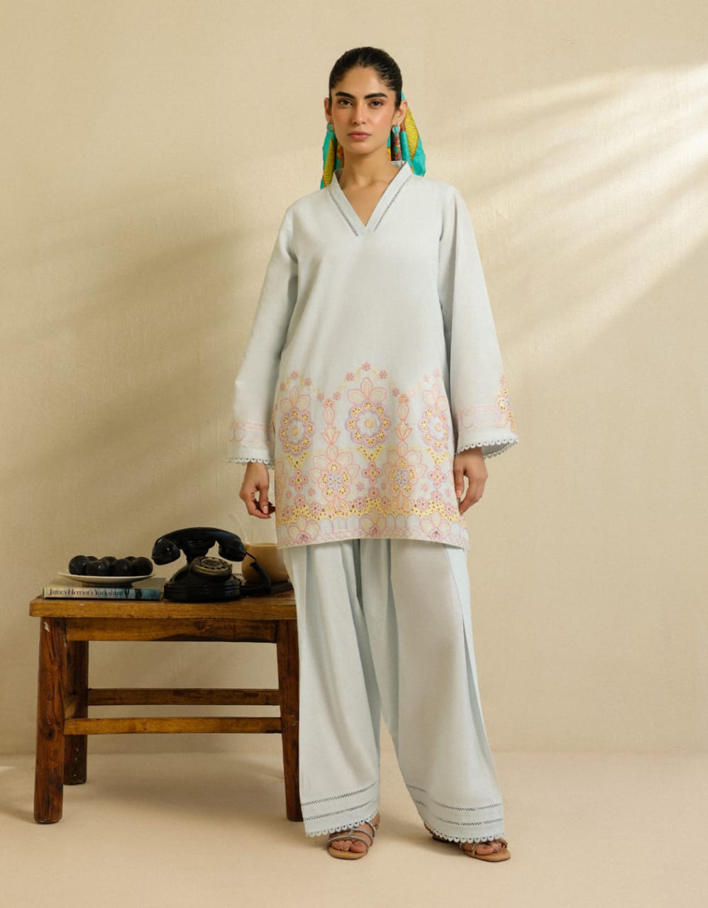 SAHAR PRET ESSENTIALS Stitched / Ready to Wear Co Ord (2pc) Cambric Collection