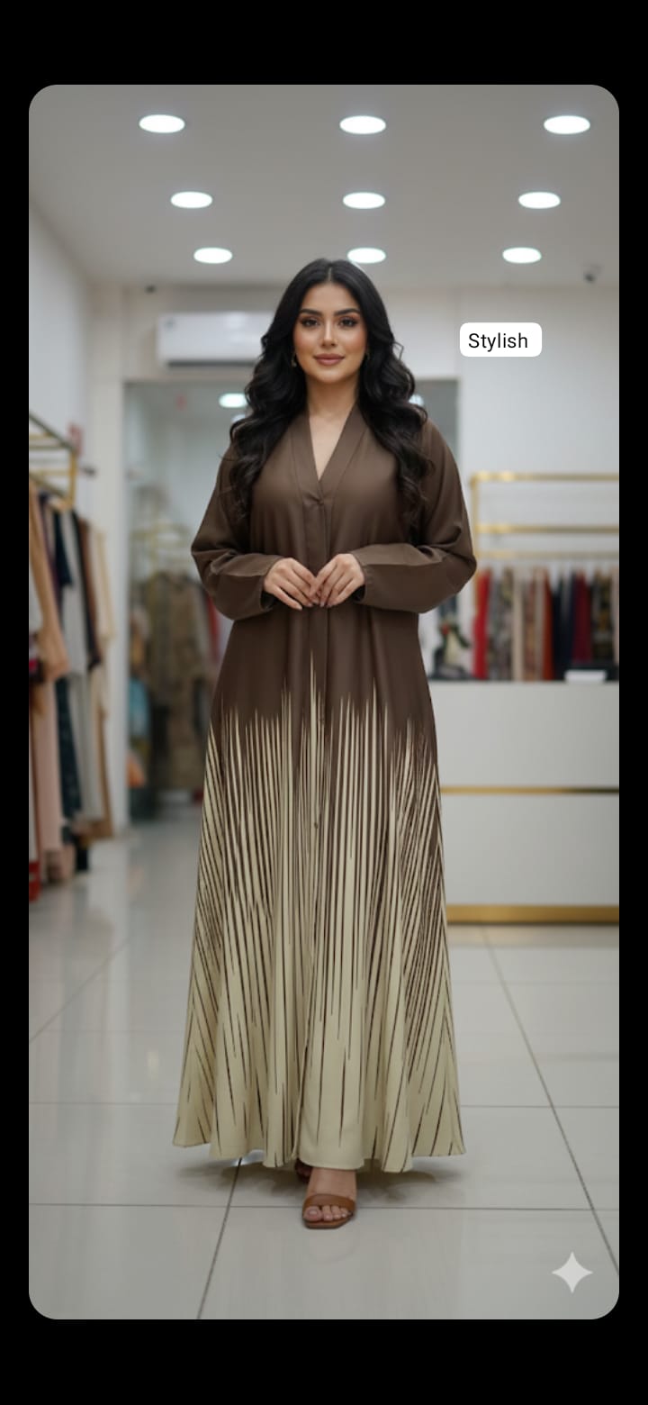 Front open abaya