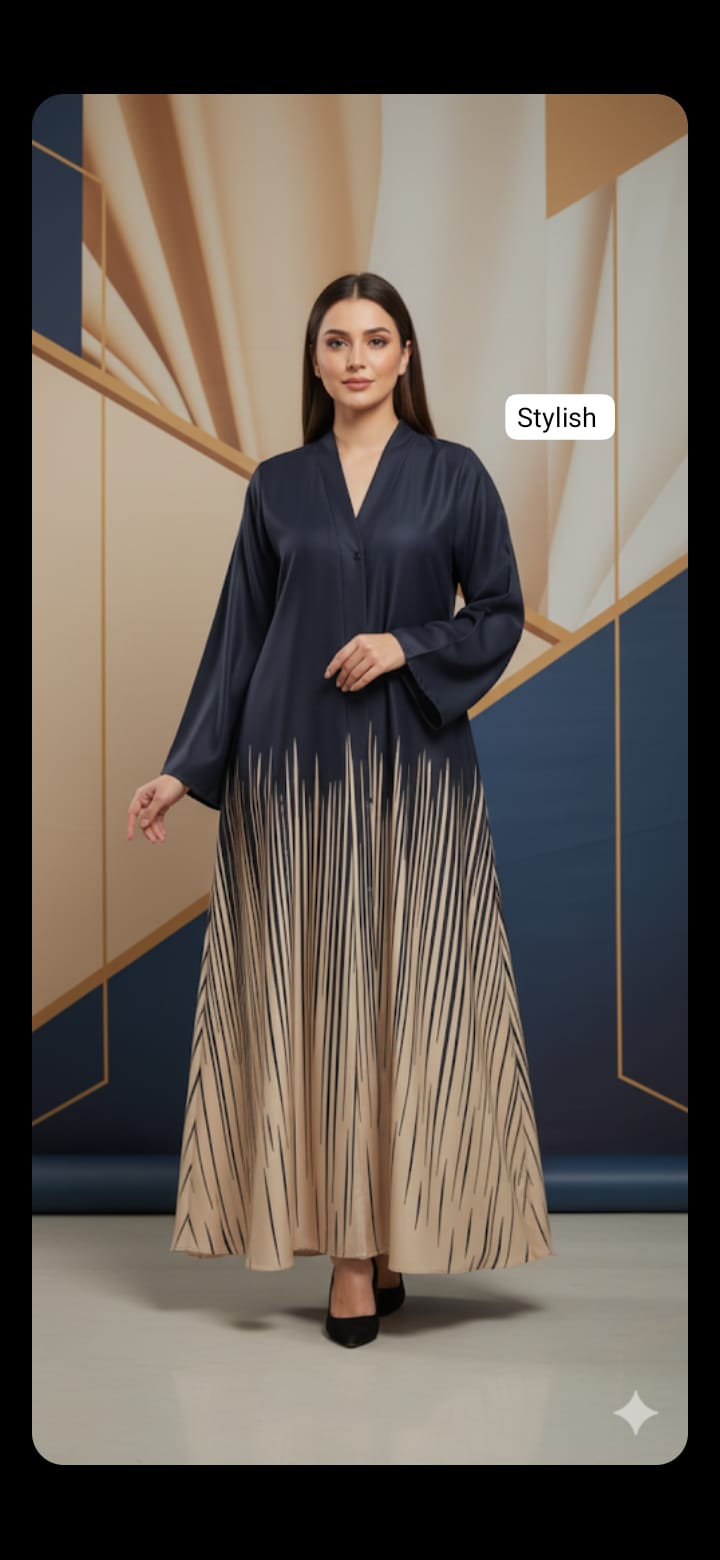 Front open abaya
