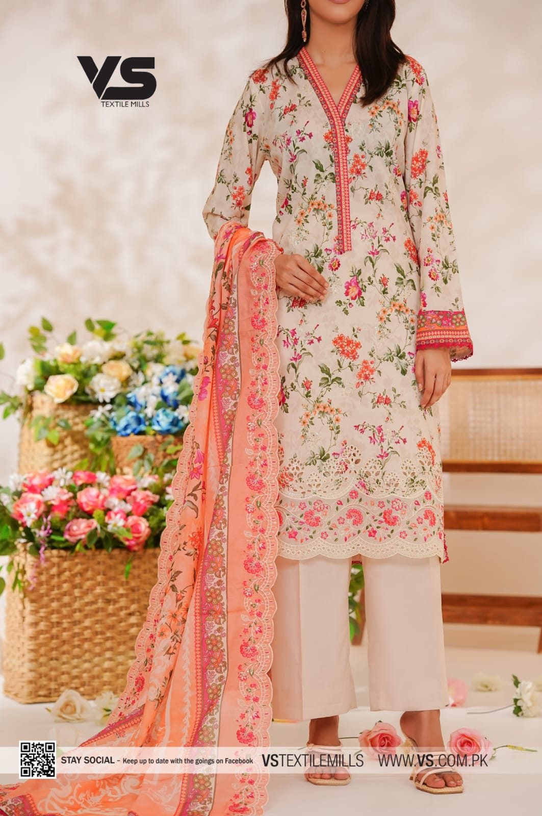 VS ZYNAH EMBROIDED CHIKANKARI COLLECTION