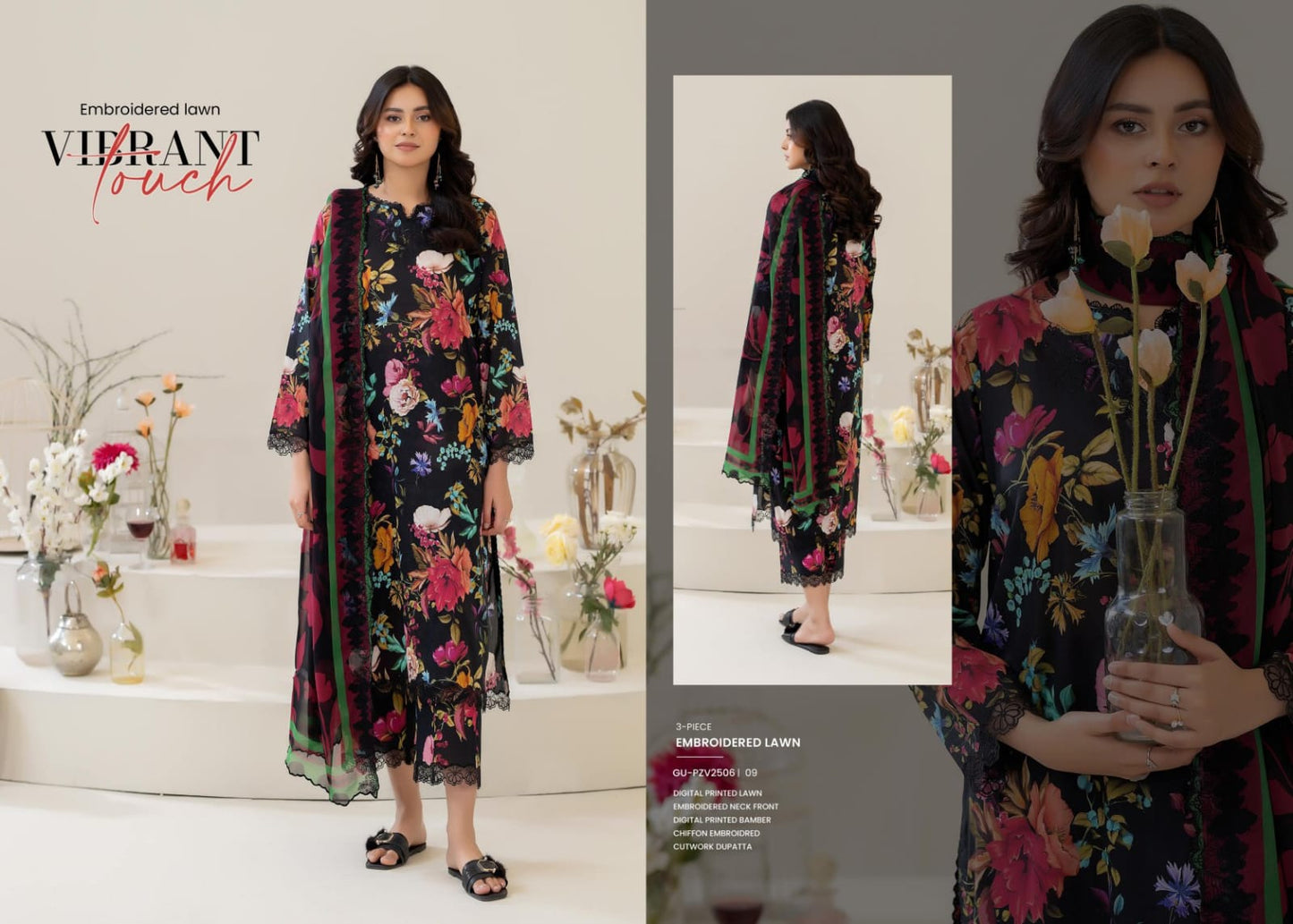 ZIVA EMBROIDERED LAWN
