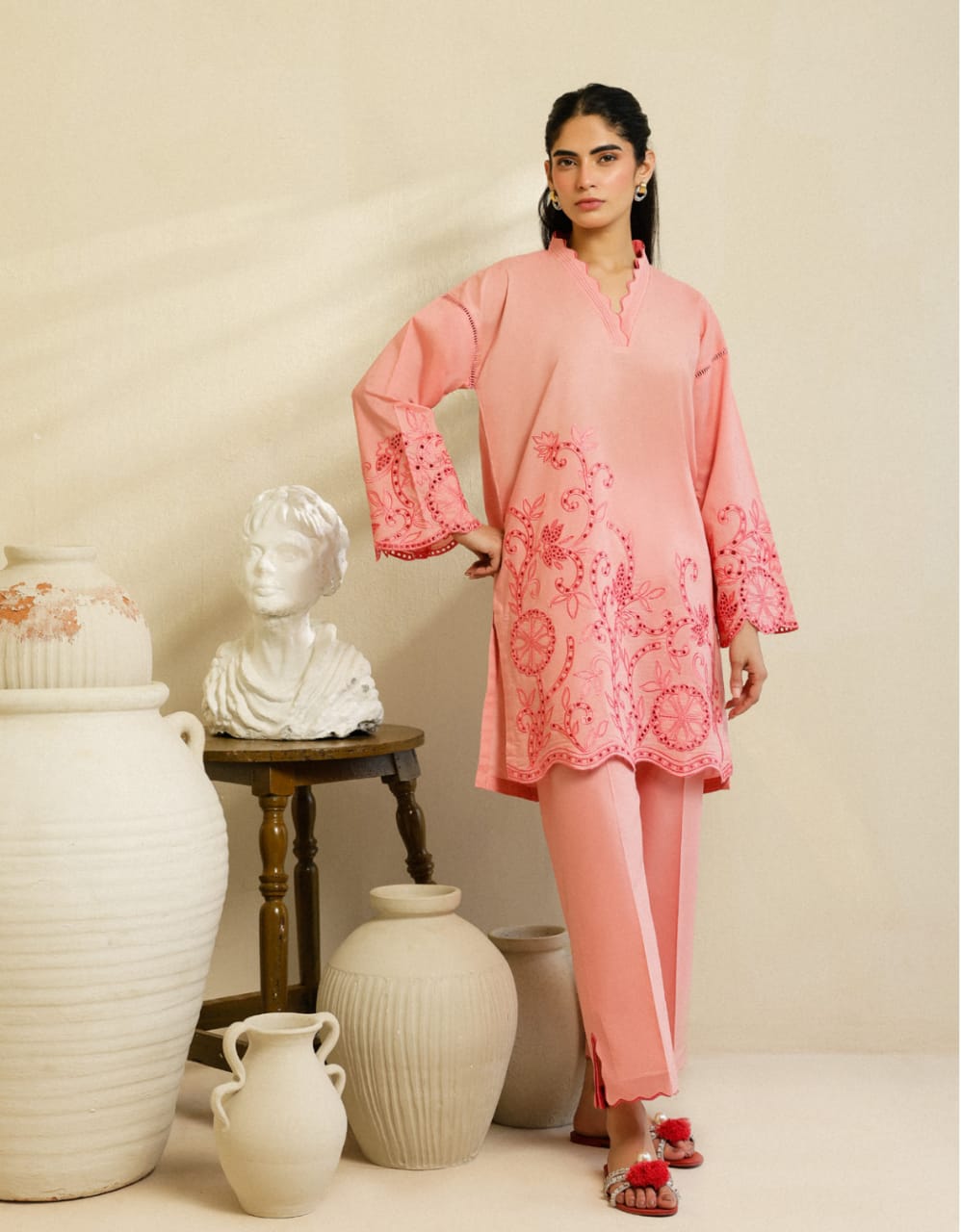 SAHAR PRET ESSENTIALS Stitched / Ready to Wear Co Ord (2pc) Cambric Collection