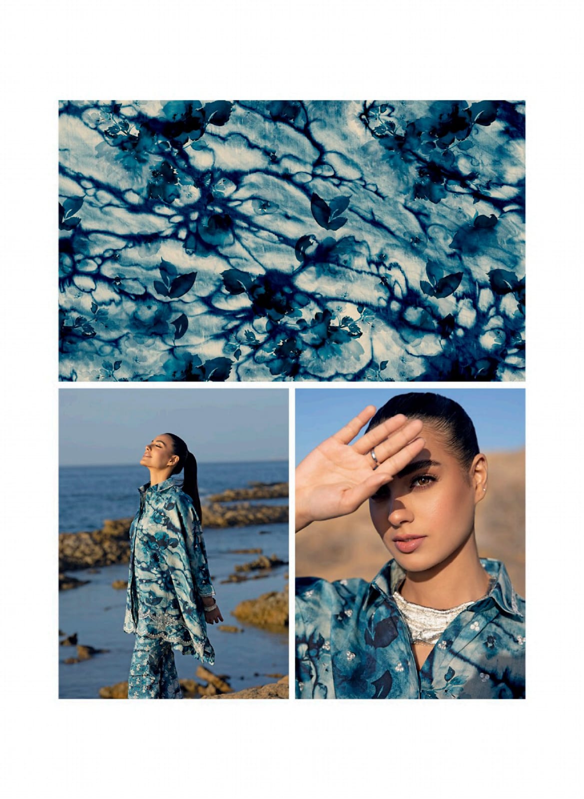 Sapphire 3 Pcs Summer Lawn Collection