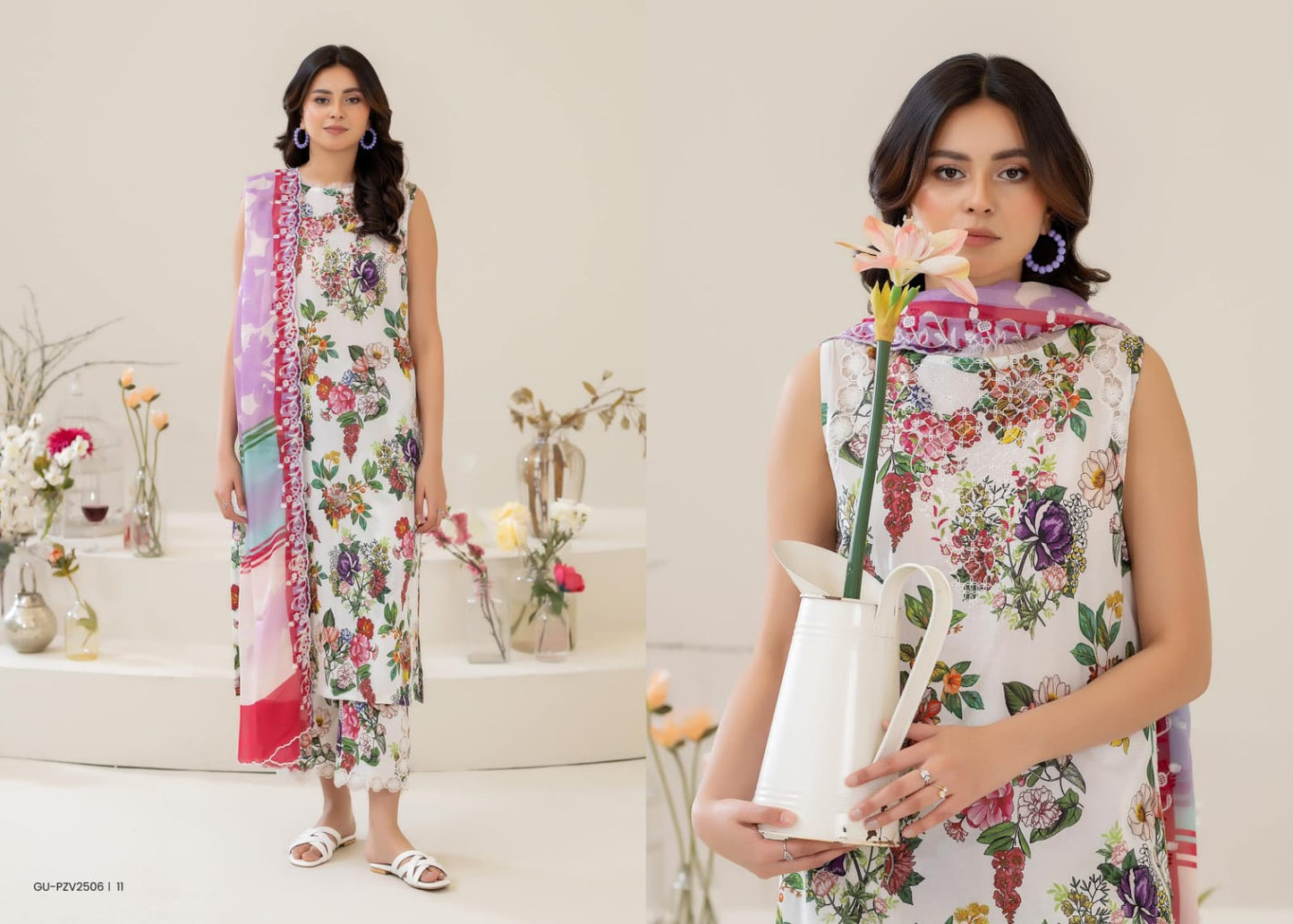 ZIVA EMBROIDERED LAWN