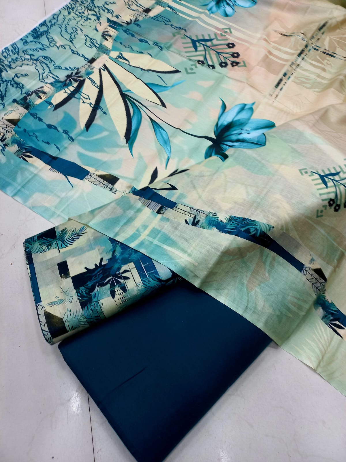 Mix Brand 3 Pcs Printed Cotton