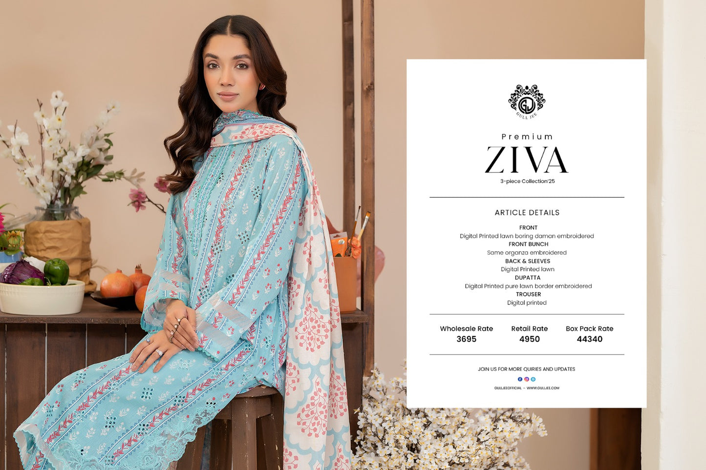 ZIVA EMBROIDERED COLLECTION