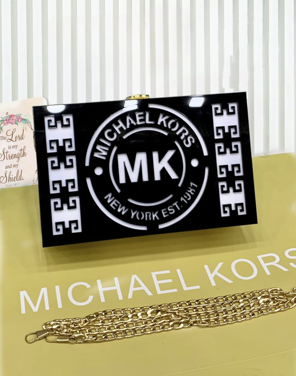 MK ACRALIC CROSSBODY