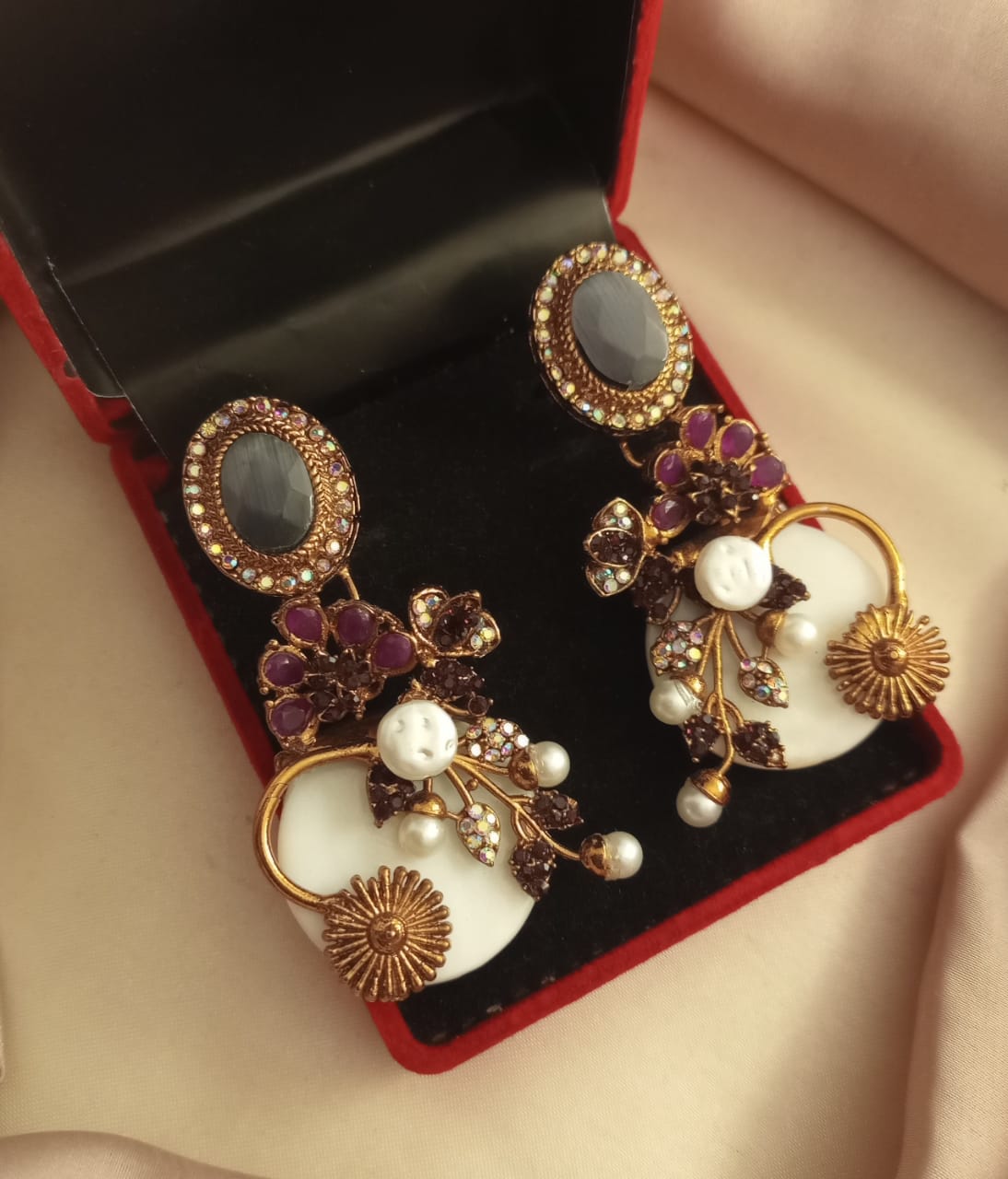 Fancy Stone Work Earrings