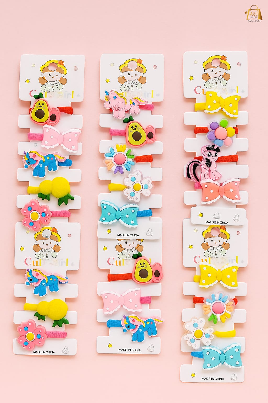 Kids Hair Accessories Cards