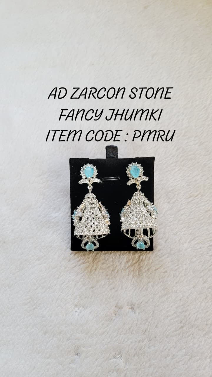 AD ZARCON STONE FANCY JHUMKI