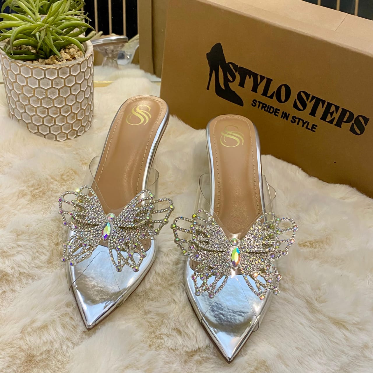 Prism Wings Transparent Heels