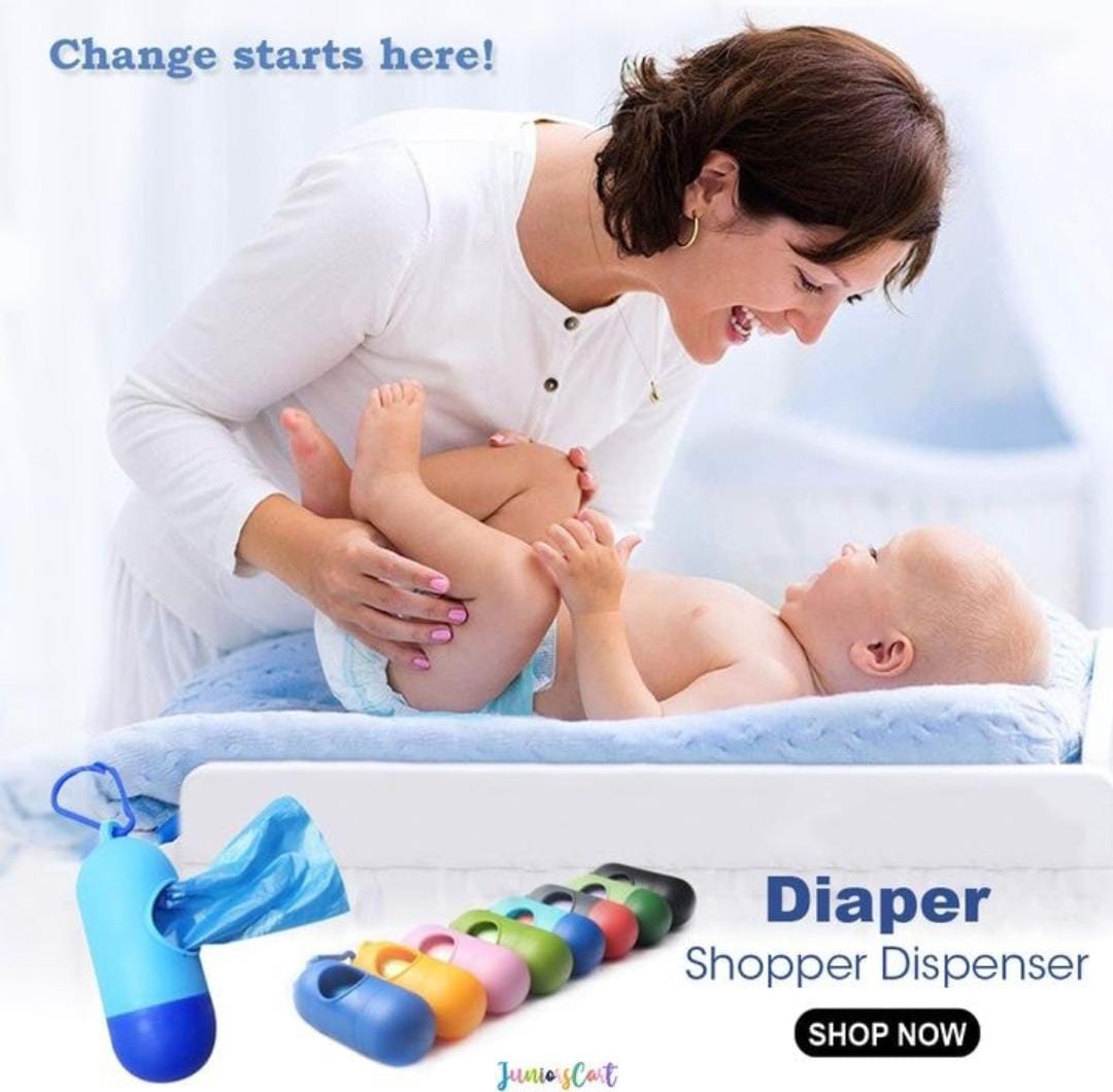 Portable Diaper Disposal Shopper Dispenser with refill