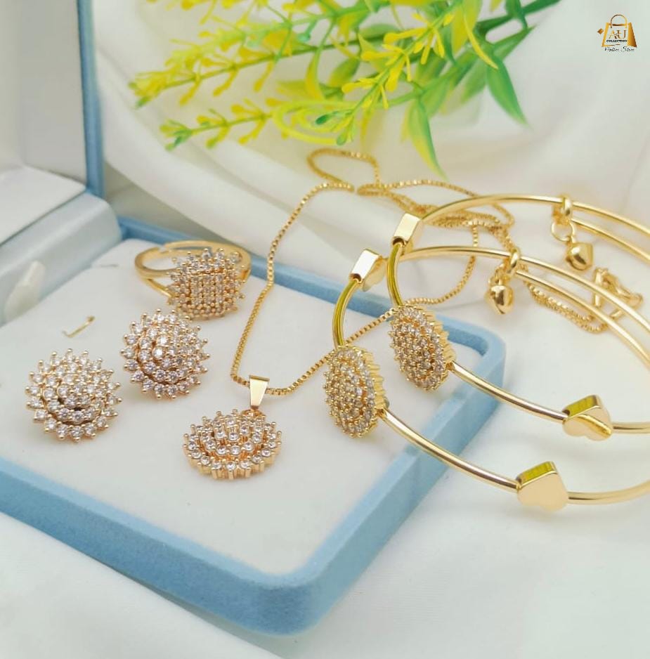 Zircon locket set