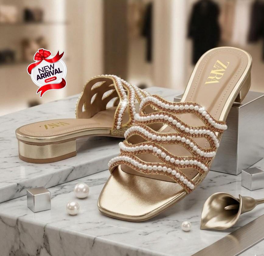 Zara Beaded Comfortable Slipper For Girls
