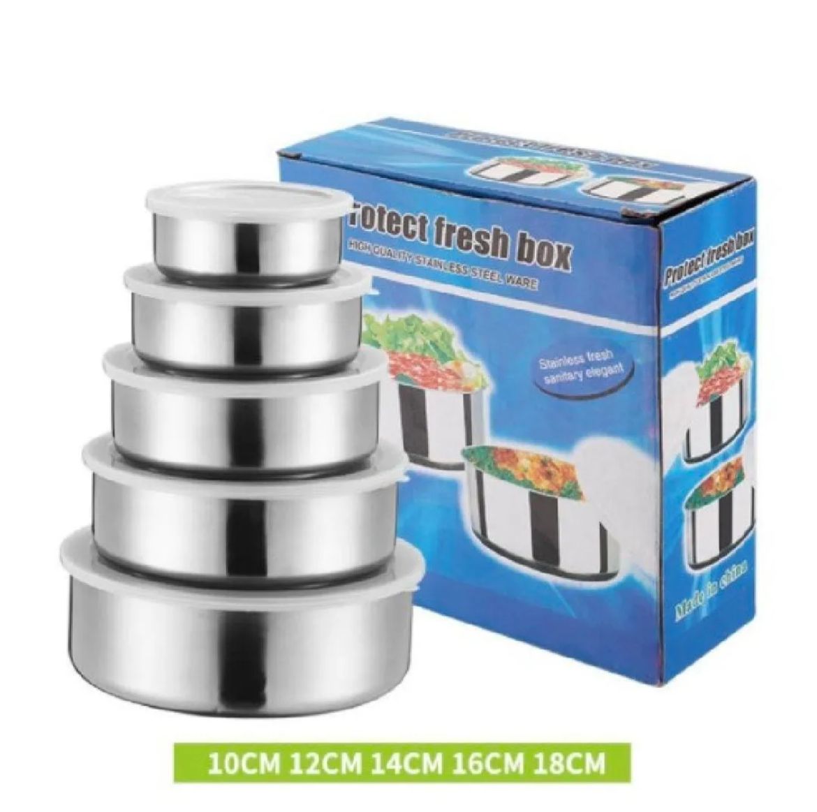 5pcs Stainless Steel Bowl Set