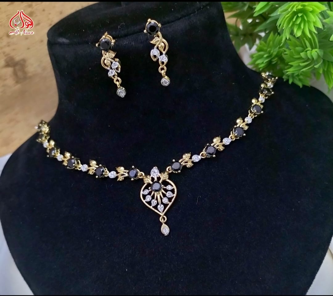 Indian Zarcon Gold plated party wear Set