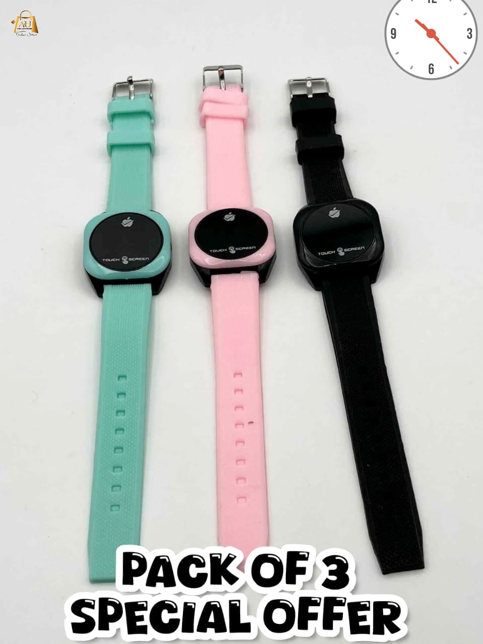 PACK OF 3 LED WATCHES