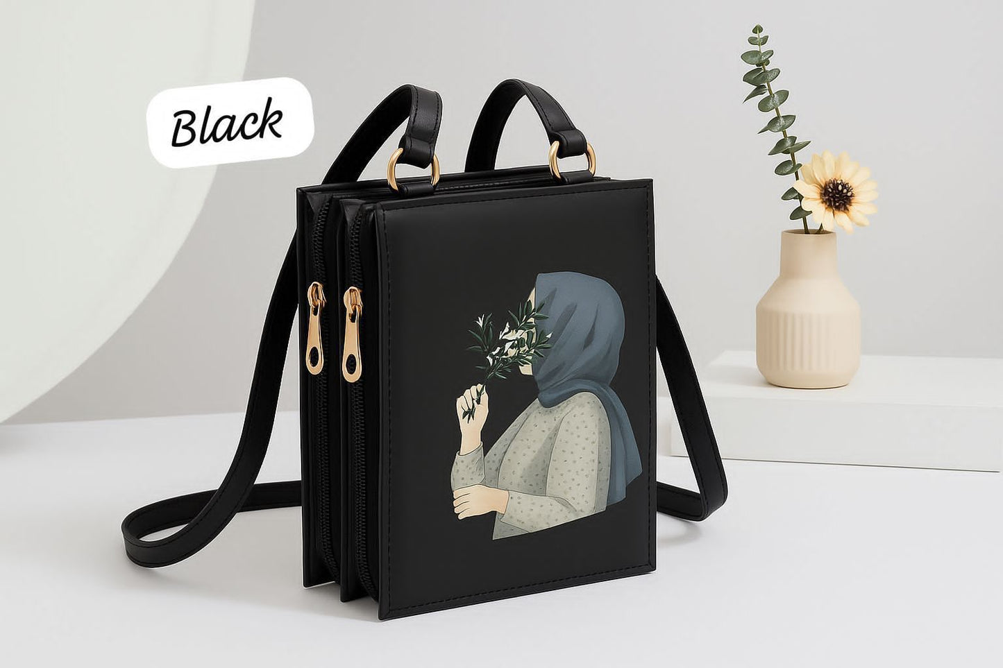 3 Zipper Luxury Cross Body For Womens