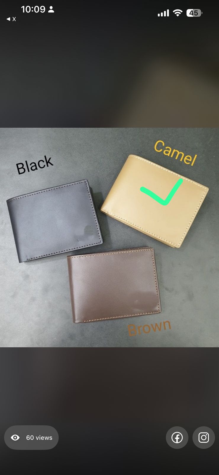Real Leather Spacious Wallet