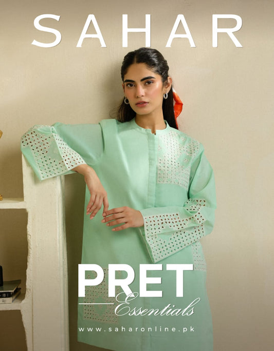 SAHAR PRET ESSENTIALS Stitched / Ready to Wear Co Ord (2pc) Cambric Collection