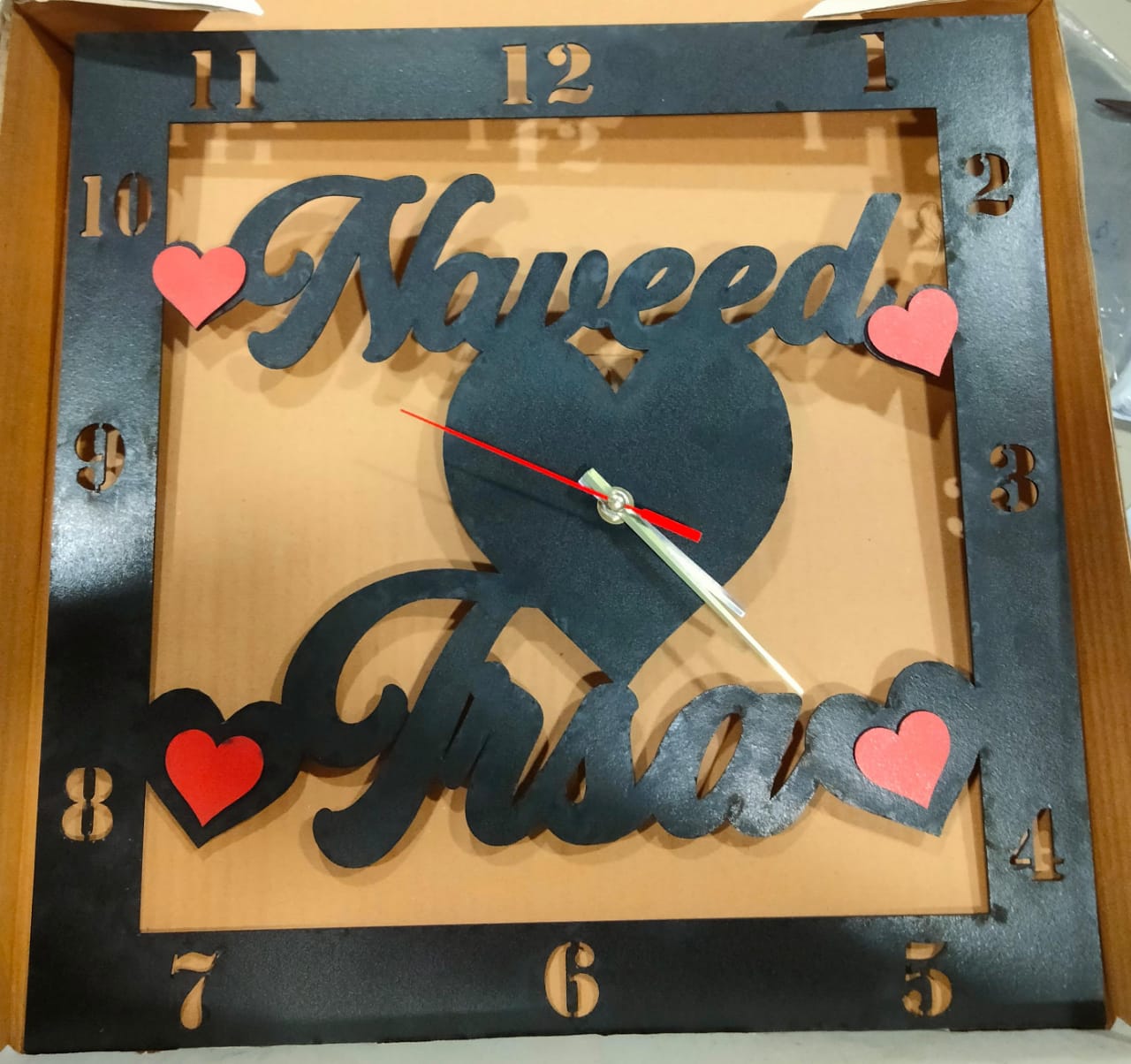 Customized Name Wall Clock