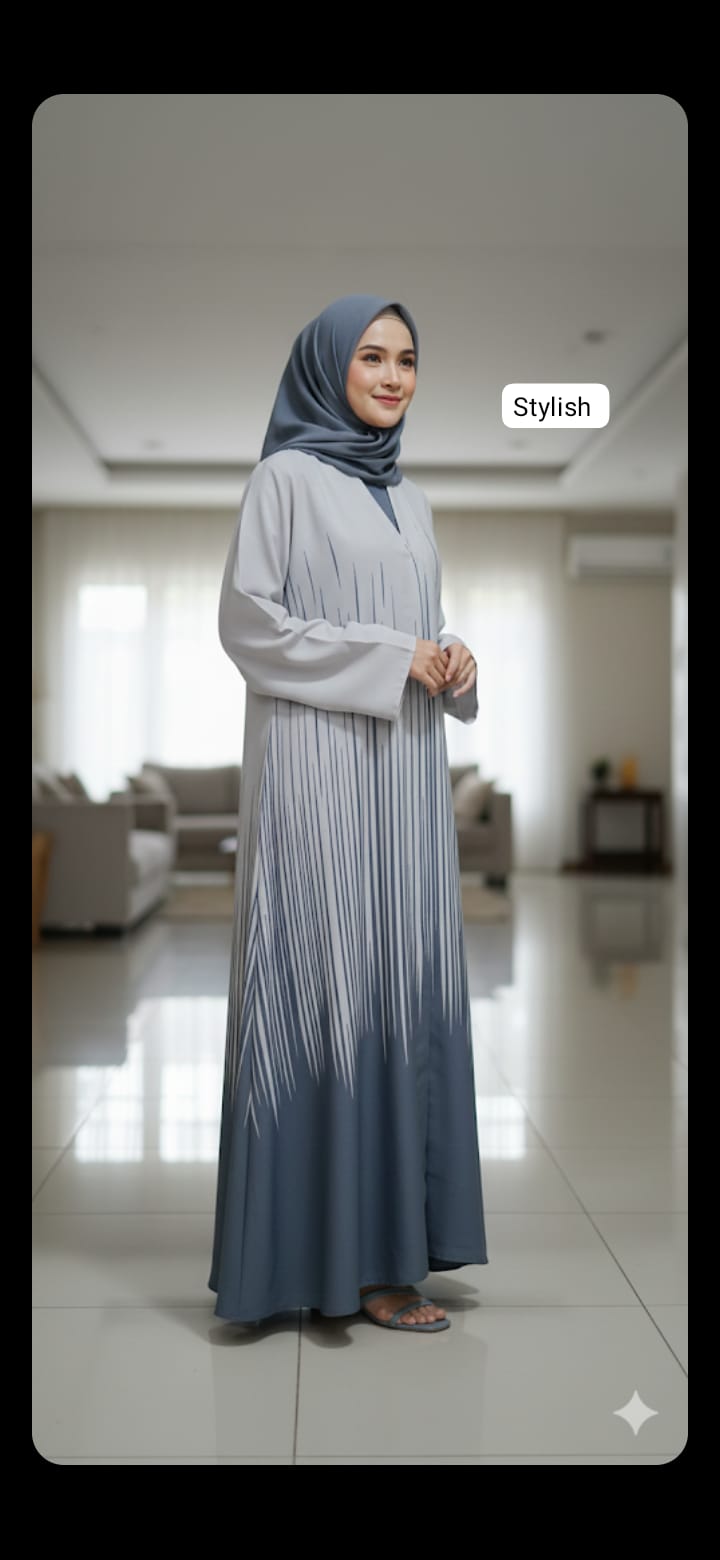Front open abaya