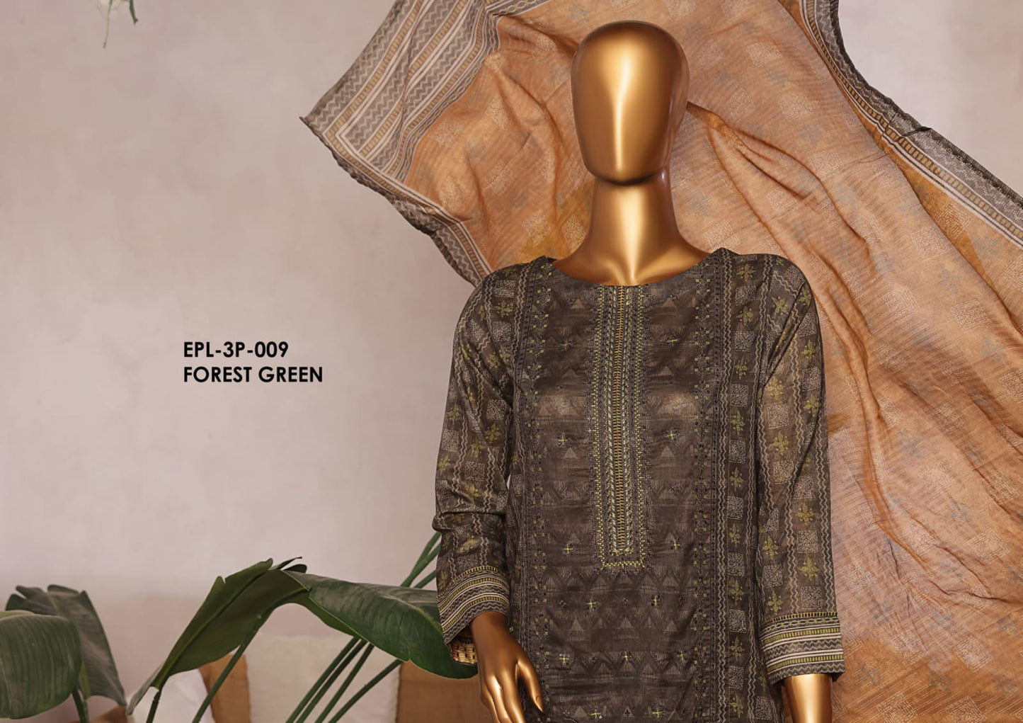 Aaskaar Printed Embroidered Boring