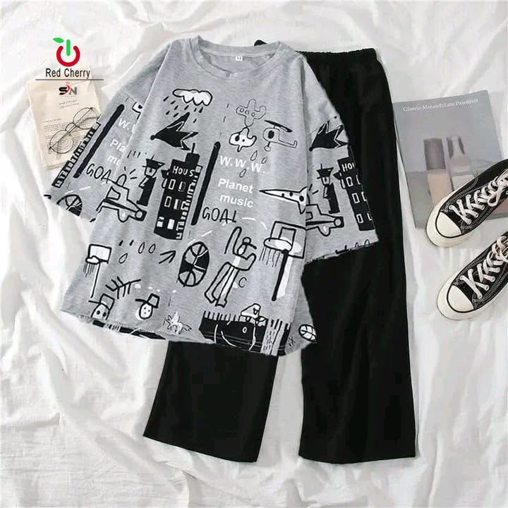 Printed Night Suit