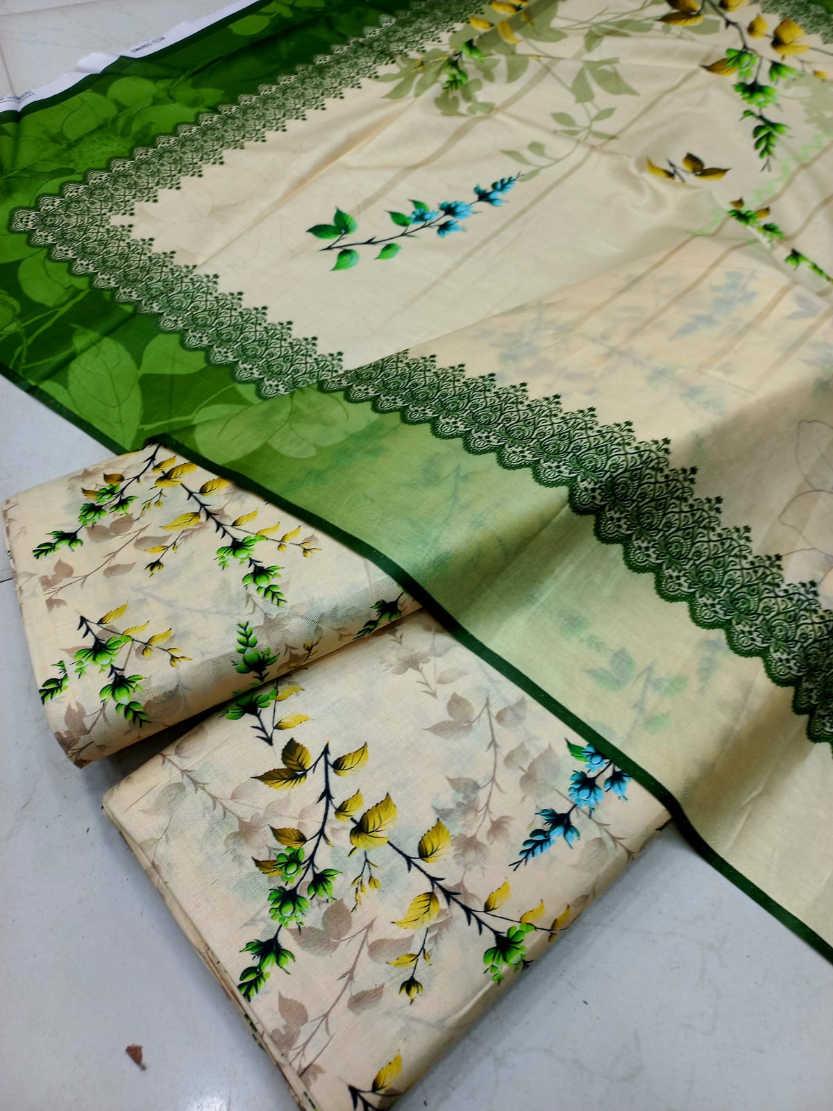 Mix Brand 3 Pcs Printed Cotton