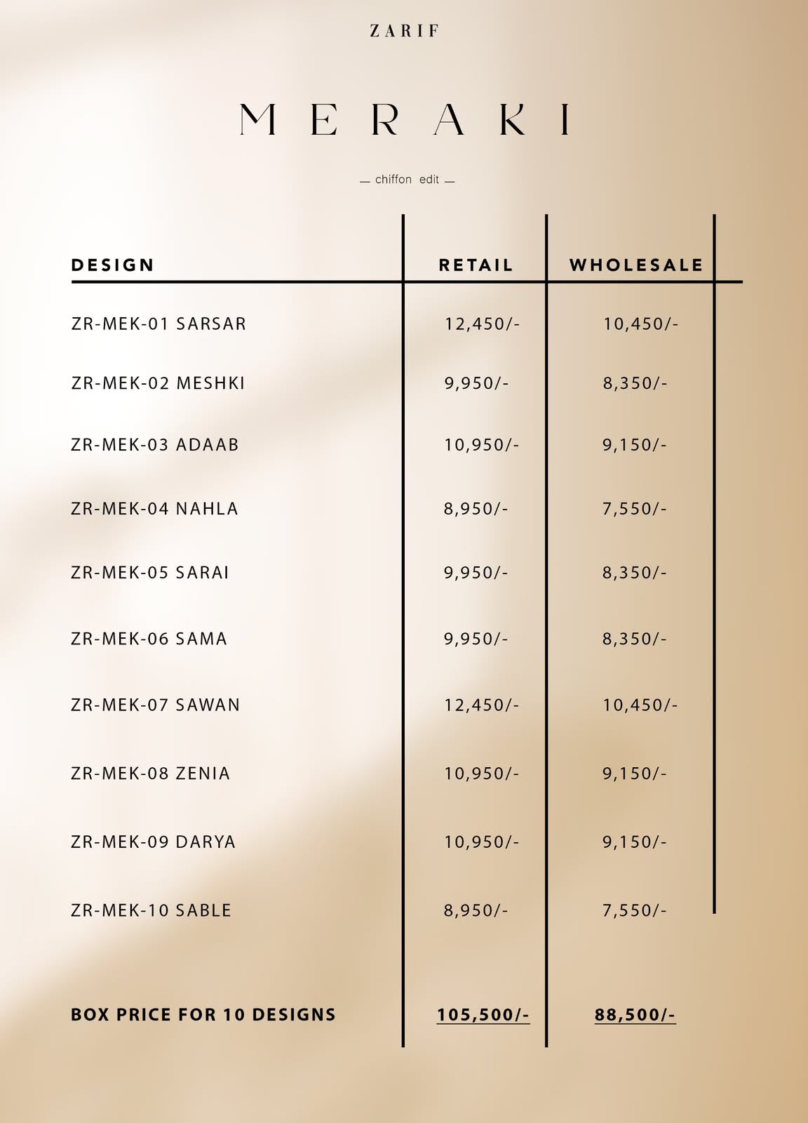 MERAKI CHIFFON EDIT ZARIF