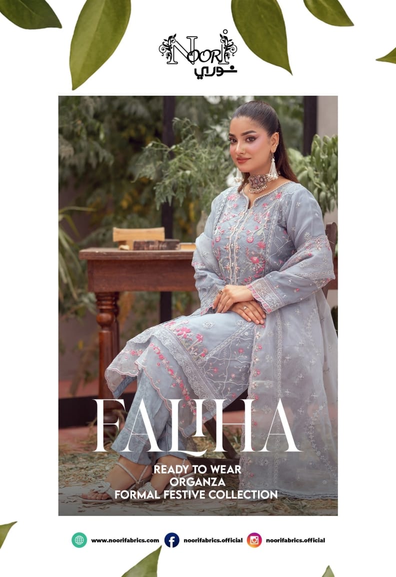 FALIHA Fancy ORGANZA Embroidered Collection 𝟸𝟶𝟸𝟼