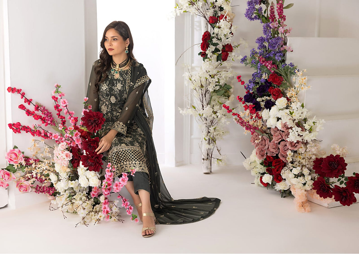 Bahar Ready to Wear Festive Stitched Chiffon