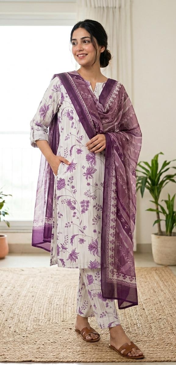 Printed Lawn With Chiffon Dupatta Collection
