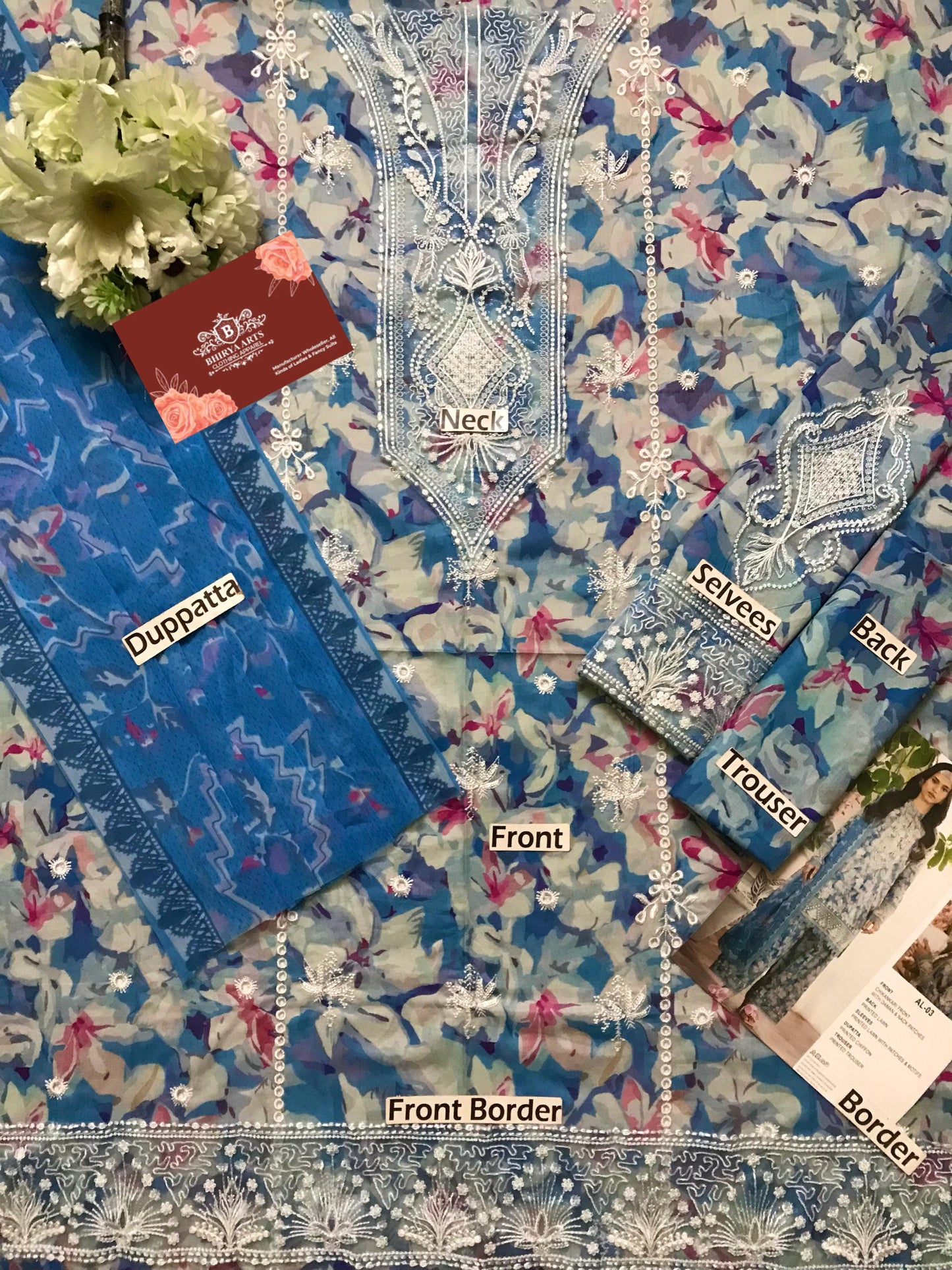 Afrozeh Lawn Chickenkari Collection
