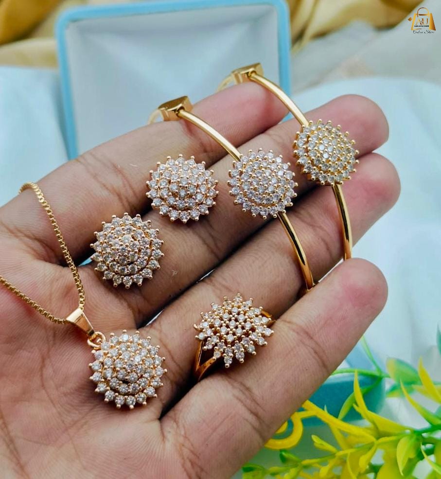 Zircon locket set