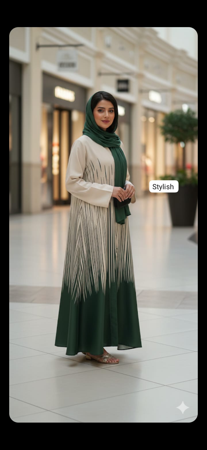 Front open abaya