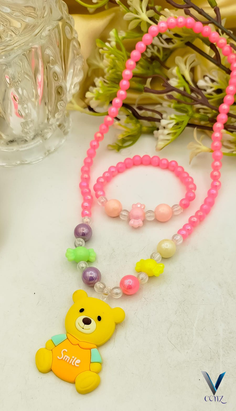 Fancy China kids silicone Mala With Breslate