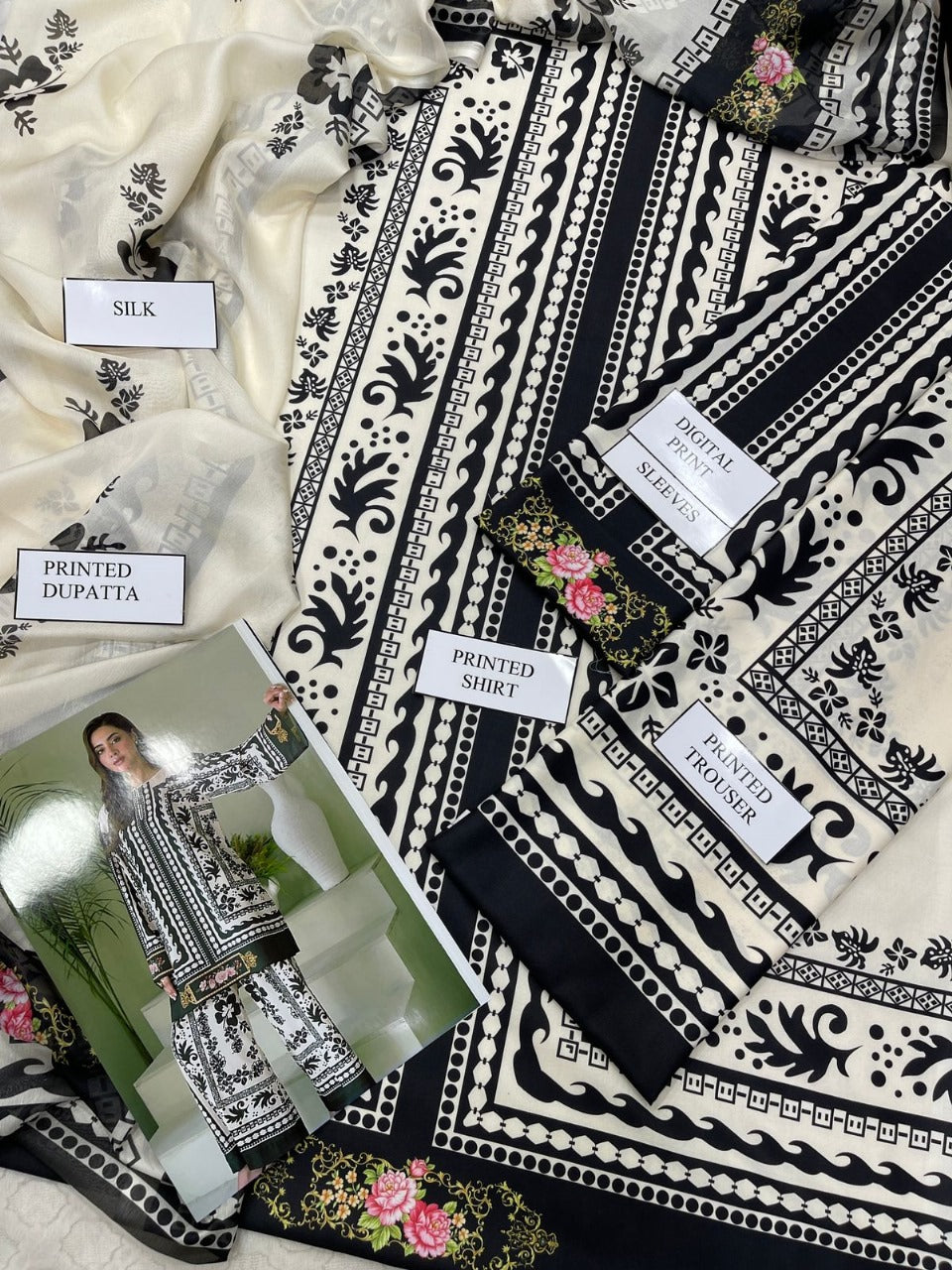 LULUSAR 3 PCS DIGITAL SWISS POLYESTER