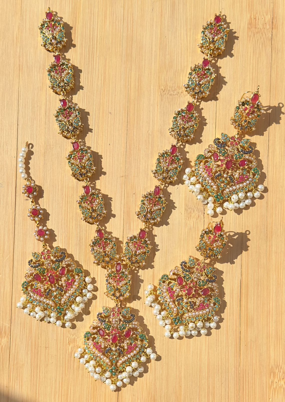 Mala earrings tikka sets naurtan