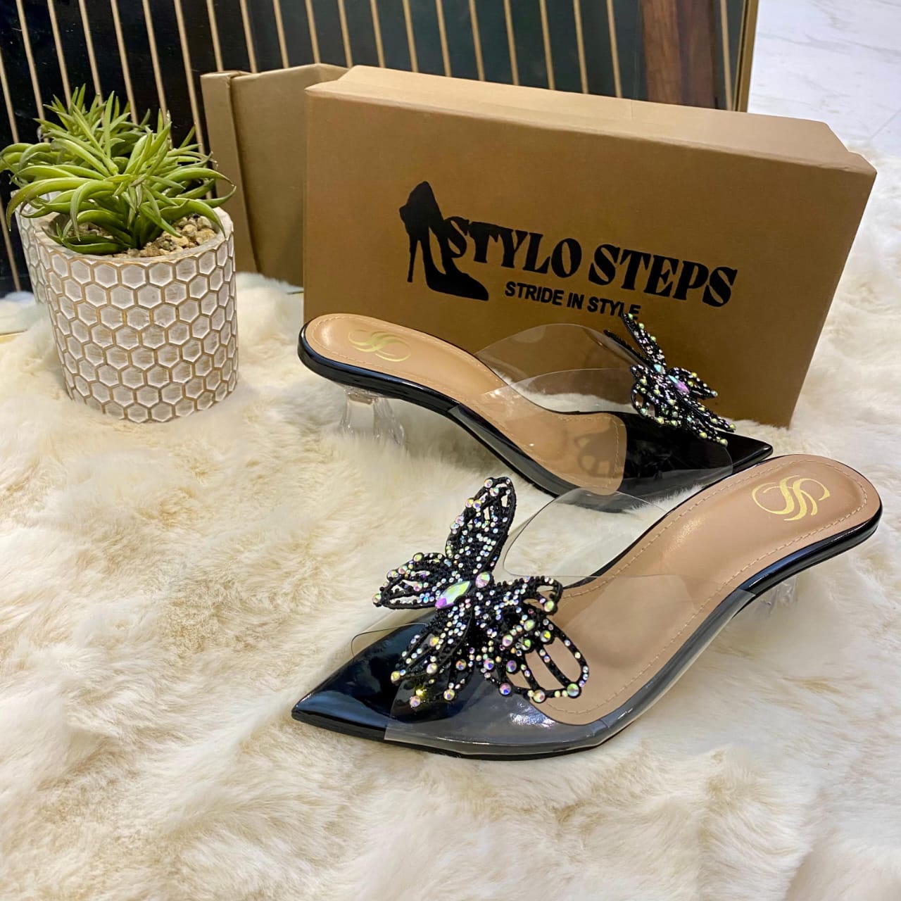 Prism Wings Transparent Heels