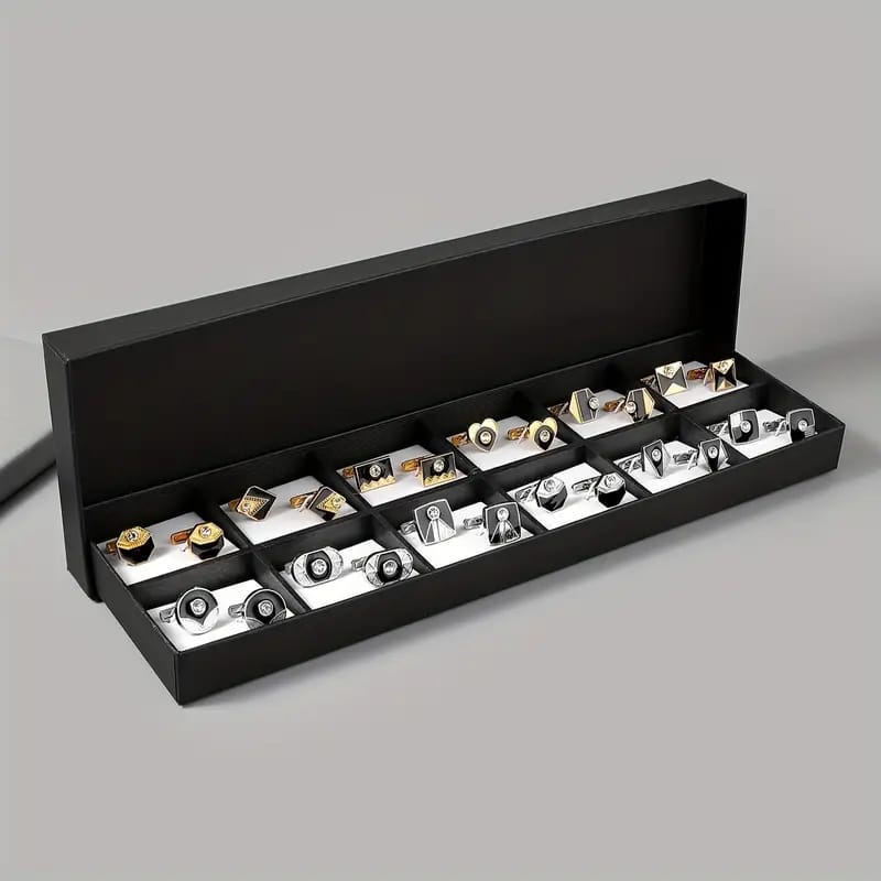 12 Piece Different Cufflinks