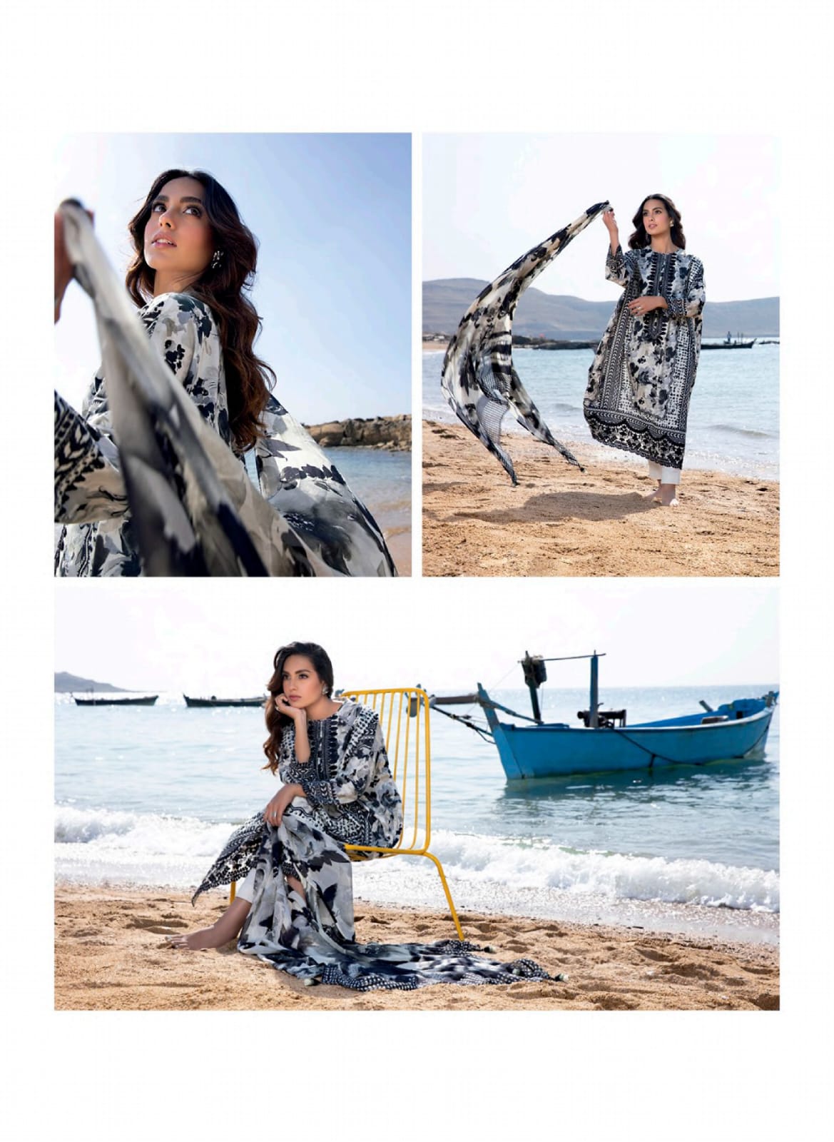 Sapphire 3 Pcs Summer Lawn Collection