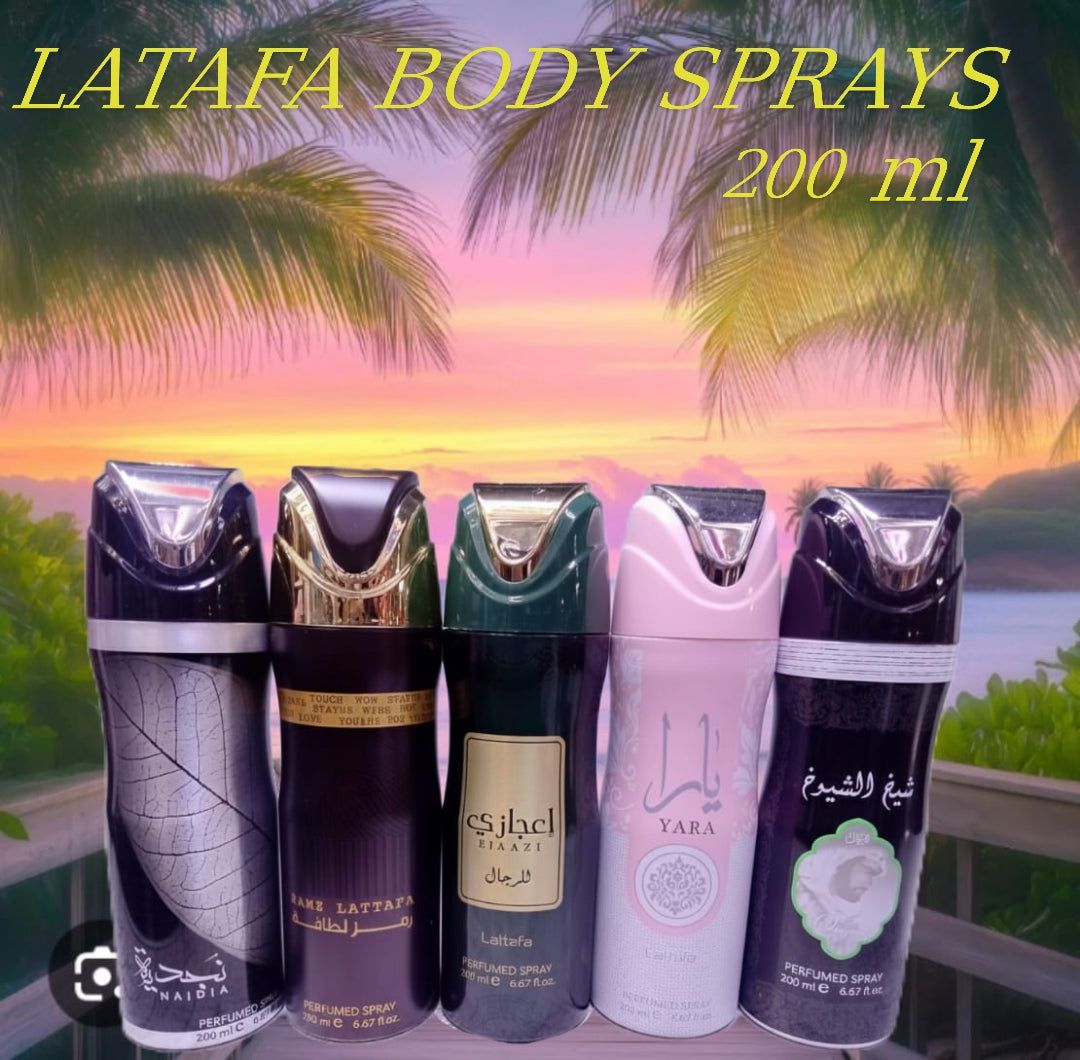 LATAFA BODY SPRAYS